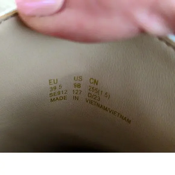 Stuart Weitzman White Crystal Buckle Leather Mules - Picture 6 of 8